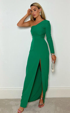 Vesper Sophia Emerald Green Asymmetric Maxi dress by Vesper247